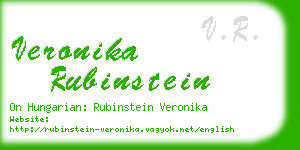 veronika rubinstein business card